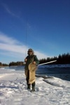 A good day's catch for biologist Wayne Roberts