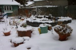 April 14, 2004 - And then it snowed again!  After the March snow melted,  temperatures at Easter soared to almost plus 20.  Then a cold front swept through, bringing another dump of snow that lasted several days.