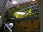 Specially designed hole in the plane to carry scientific instruments.