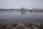 November 6, 2005 - A frosty mist hangs over the lake all day.